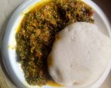 A picture of step 4 of Egusi Soup.