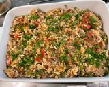 Une image de l'étape 20 de Riz à l’agneau, tomates, poivron, citron et épices.