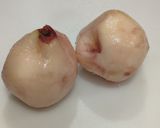 A picture of step 1 of Pears in Beaujolaise Wine.