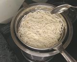 A picture of step 3 of Desi Chinese noodles.