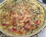Une image de l'étape 4 de Quiche tomate basilic.