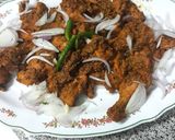 A picture of step 9 of Tandoori chicken kebabs without oven.