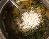 A picture of step 4 of Pumpkin with spinach.