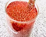 A picture of step 1 of Rose chia drink.