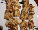 A picture of step 3 of Chicken Malai boti.
