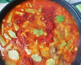 Foto del paso 2 de la receta Potaje de garbanzos y judías rojas con habichuelas y calabaza