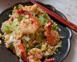 蝦仁炒飯的食譜步驟4照片