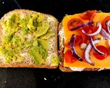 A picture of step 2 of My So Tasty Cheese,Avocdo & Corned Beef Sandwich. 😋.