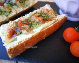 Foto del paso 5 de la receta Baguette con hummus de garbanzos y aguacate