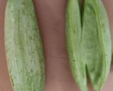 A picture of step 1 of Snake gourd white gravy.