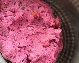 A picture of step 1 of Oats and Beetroot tikki.