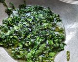 A picture of step 2 of Crispy spinach.