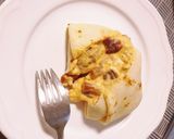 Sós palacsinta párnák sajtos gombás raguval töltve gazdagon recept fázis 5 fotója