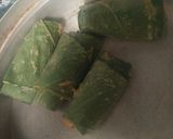 A picture of step 6 of Arbi leaves Rolls.