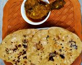 এগলেস গার্লিক নান ও চিকেনকষা (butter garlic nan chicken kosha recipe in bengali) রেসিপি ধাপ - 4 ছবি
