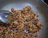 A picture of step 5 of Besan Bhat (Besan Rice).