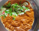 A picture of step 16 of Jain Paneer Tikka Masala Shawarma.