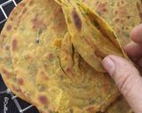 A picture of step 4 of Pudina (mint) Laccha Paratha.