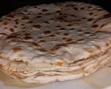 A picture of step 3 of Shawarma/labanese bread.