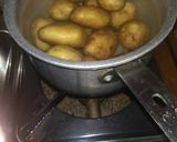 A picture of step 1 of Aloo Tuk (Indian spiced potato fritters).