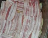 Foto del paso 2 de la receta: Pastel de patatas relleno de beicon lonchas de queso Jamón York