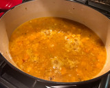 A picture of step 2 of Thai butternut squash soup.
