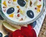 A picture of step 6 of Mixed fruit kheer.