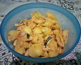 A picture of step 6 of Masala Pasta.