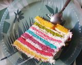 Une image de l'étape 6 de Rainbow cake aux oeufs de paques.