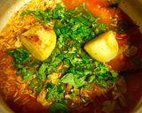 A picture of step 6 of Mutton Pulao.