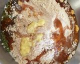 A picture of step 2 of Jaggery mathi.