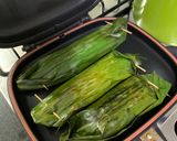 A picture of step 8 of Grilled Rice in Banana Leaves/Nasi Bakar.