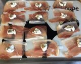 Une image de l'étape 9 de Brochettes de mini aubergines au jambon cru mozzarella et basilic frais.