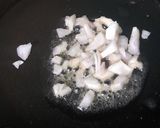 A picture of step 1 of Egg Qeema Burger.
