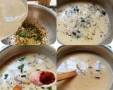 A picture of step 3 of Kadhi Chawal.