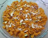 A picture of step 5 of Egg halwa.