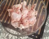 A picture of step 1 of Chicken 65.