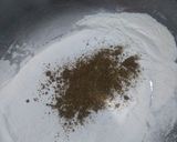 A picture of step 2 of Layered mathri.