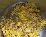 A picture of step 3 of Misti Pulao.