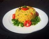 A picture of step 7 of Jollof rice.