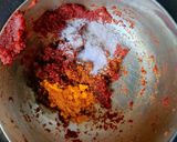 A picture of step 1 of Dahi tikhari.