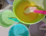 Cara Membuat Rainbow cake kukus 1 butir telur 4