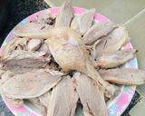 Hình bước làm 2 của món Cháo + gỏi vịt