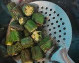भिन्डी दो प्याजा (Bhindi do pyaza recipe in Hindi) रेसिपी चरण 2 फोटो
