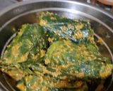 A picture of step 9 of Crispy Aadu Vadi.