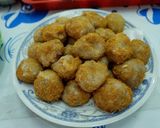 Hình bước làm 3 của món Khoai tây nhân táo viên chiên