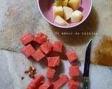 Une image de l'étape 2 de Fraîcheur d'été au basilic et fleur d'oranger 🍉🍈🌱.