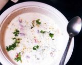 A picture of step 3 of Peanuts masala raita.