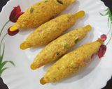 A picture of step 2 of Potato Seekh Kebab.