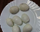Foto del paso 4 de la receta: Huevos rellenos de verdura, ensangrentados 🕸️☠️👻